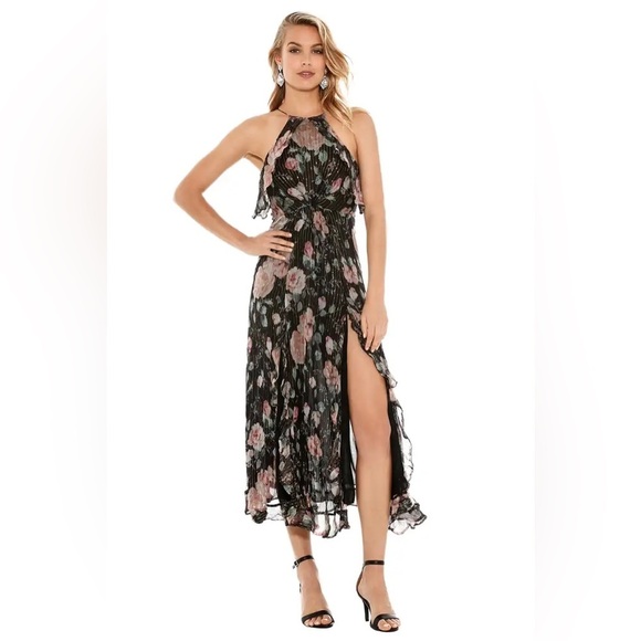 Zimmermann Master Flute Dress in Floral Size 1 Color Black Green Red Gold - Picture 8 of 8